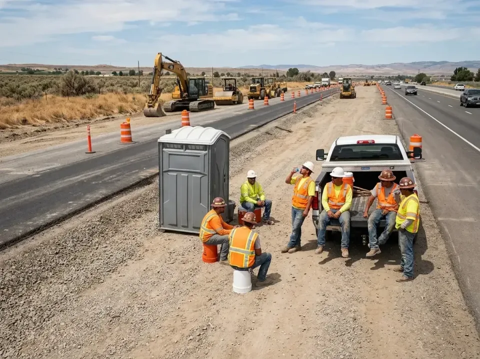 highway-road-construction-crew-007 — frequently asked questions, Porta Potty and Restroom Rentals in Bainbridge Island, WA